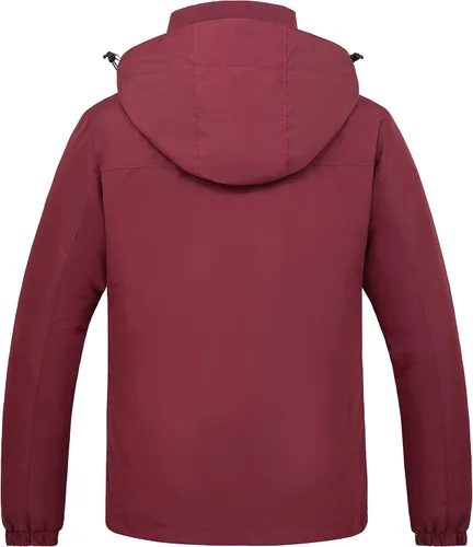 Vista 2 de Wantdo - Chaqueta impermeable 3 en 1 para mujer, cálido abrigo para nieve ideal para esquí, snowboard