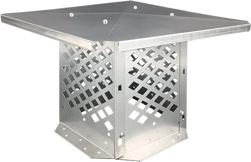 Vista 14 de Tapa de chimenea, cubierta de chimenea de 13" x 13", método de instalación inferior ajustable para adaptarse a las dimensiones exteriores