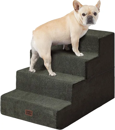 Vista 19 de EHEYCIGA Escaleras para perros pequeños de 13.5 pulgadas de alto, escalones para perros de 3 escalones para sofá y silla, escalones para mascotas