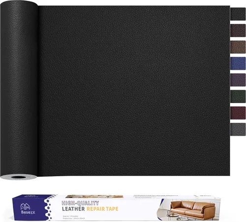 Vista 31 de Kit de cinta para reparación de cuero, parche autoadhesivo para muebles, sofá, asientos de automóvil, silla de oficina, kit de reparación de vinilo