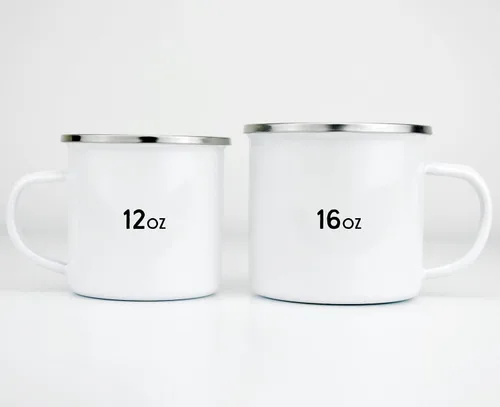Vista 3 de Loftipop Taza personalizada de boda de compromiso, fogata, taza de campamento esmaltada para el día de San Valentín, regalo de despedida de soltera