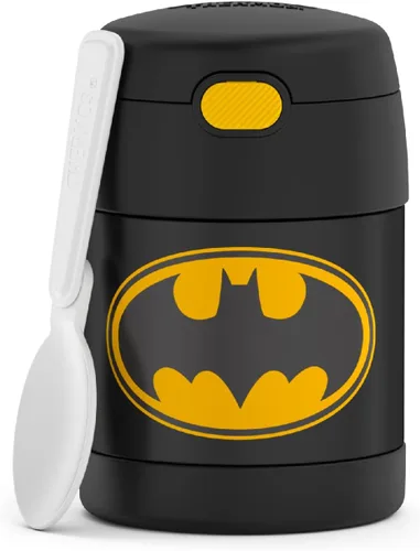 Vista 32 de THERMOS FUNTAINER - Recipiente para comida con cuchara para niños con aislamiento al vacío, de acero inoxidable, 10 onzas, Baby Shark