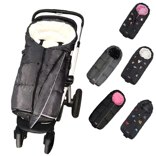 Vista 10 de funlife Saco de dormir impermeable para cochecito de invierno, ancho ajustable, ancho ajustable, diseñado para el crecimiento de los niños