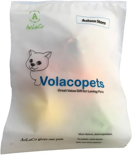 Vista 7 de Volacopets Juguetes para cachorros para dentición, juguetes masticables para perros pequeños, juguetes arrugados para perros de raza pequeña