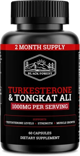 Vista 8 de Black Forest Suplemento de turkesterona 500mg cápsula (pureza máxima 95% extracto) Suministro de 2 meses