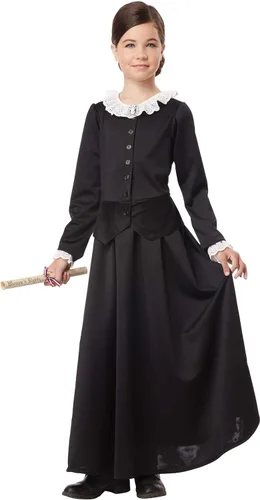 Vista 4 de California Costumes, Susan B. Anthony/Harriet Tubman, disfraz para niña