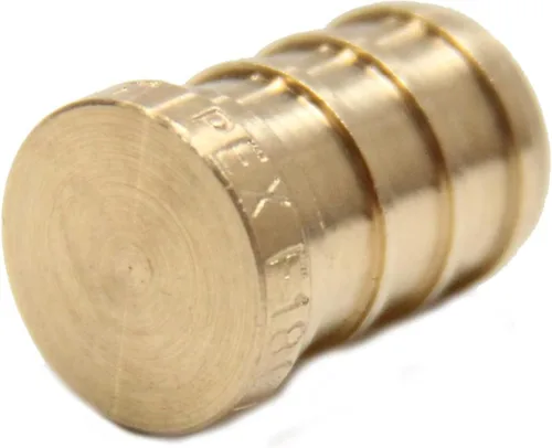 Vista 13 de Paquete de 5 accesorios de latón de crimpado EFIELD Pex de 1 pulgada (tapón), ASTM F1807, ANSI/NSF-61 (PEX1807329)