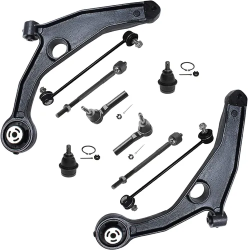 Vista 49 de Detroit Axle - Kit de suspensión frontal de 10 piezas para Chevy Trailblazer EXT GMC Envoy XL XUV Buick Rainier Isuzu Ascender Olds Bravada, brazos