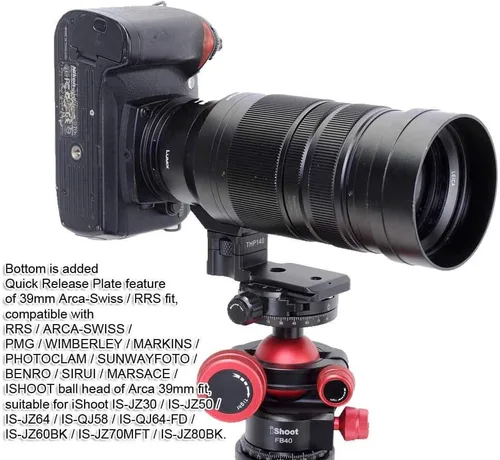 Vista 6 de iShoot Soporte de metal para lentes de soporte, soporte de trípode para base de anillo compatible con Panasonic Leica DG Vario-Elmar 3.937-15.748 in