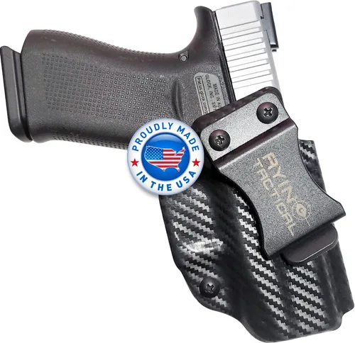 Vista 10 de 2 in 1 Concealed Carry Holster IWB OWB Right-Handed Holster, Made in USA, Optics Cut, Positive Adjustable Retention