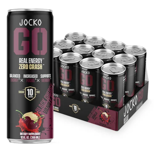 Vista 12 de Bebida energética Jocko GO (Afterburner Orange) - Keto, Vitamina B12, Vitamina B6, Electrolitos, L Theanine, Magnesio - Incremento de energía, sin
