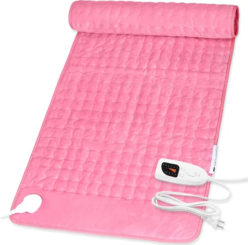 Vista 14 de Deepsoon Almohadilla térmica, almohadillas térmicas eléctricas para espalda, cuello, abdomen, almohadilla térmica húmeda para hombros, rodilla