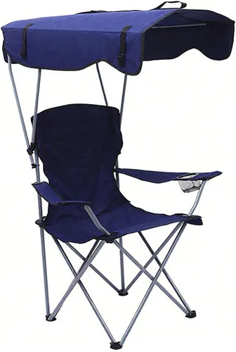 Vista 12 de Travel Folding Chair Canopy Chair Sun Shade Outdoor Portable Beach Folding Black 50 * 50 * 90/120CM