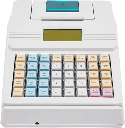 Vista 13 de Sistema electrónico POS electrónico de caja registradora con impresoras de recibos y diarios, 48 teclas 8 LED digitales registradora comercial
