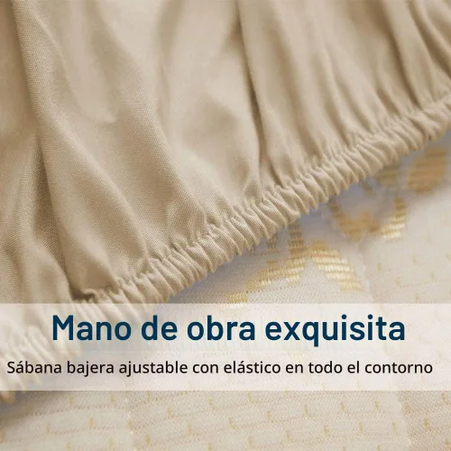 Vista 7 de SONORO KATE Juego de sábanas de microfibra súper suave de 1800 hilos, sábanas egipcias de lujo con bolsillo profundo de 16 pulgadas, antiarrugas e