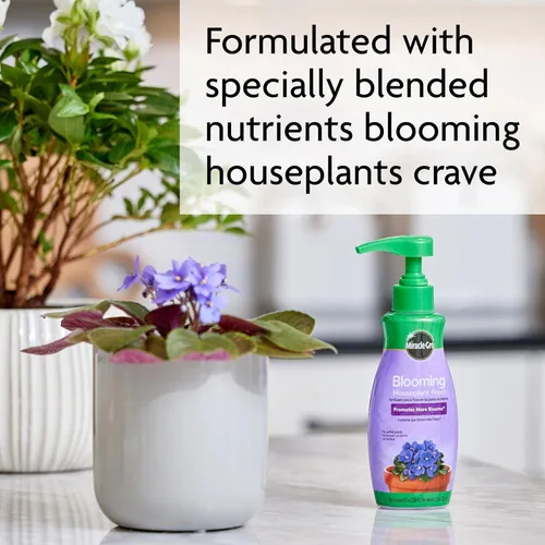 Vista 7 de Miracle-Gro Blooming Houseplant Food - Fertilizante para plantas de interior, 8 onzas líquidas