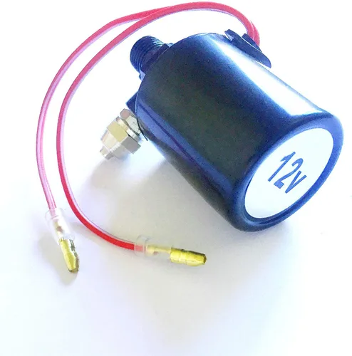 Vista 5 de Válvula solenoide de bocina de aire negro 12V piezas de camión Piezas de bocina Cuerno eléctrico Válvulas electrónicas Camión Electroválvula