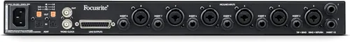 Vista 6 de Focusrite Clarett+ OctoPre Pro Pro Pro - Preamplificador de micrófono ADAT de 8 entradas/8 salidas para producción musical, con alto rango dinámico