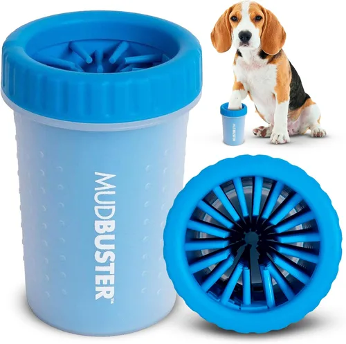 Vista 8 de Dexas MudBuster - Limpiador portátil para patas de perro, solución de limpieza grande verde para suministros premium para mascotas
