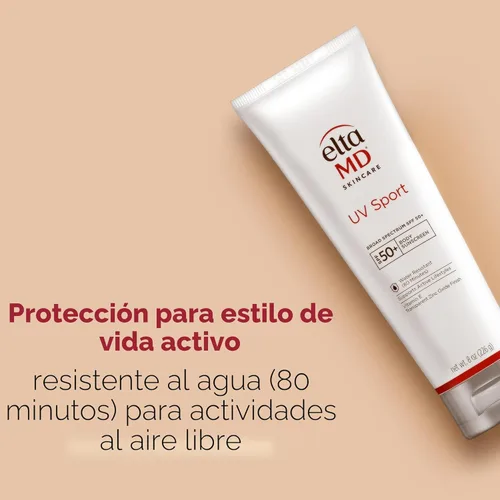 Vista 4 de EltaMD UV Sport Sunscreen Lotion SPF 50 - Face and Body Sunscreen SPF 50, Water & Sweat Resistant, Zinc Oxide Formula for Active Lifestyles