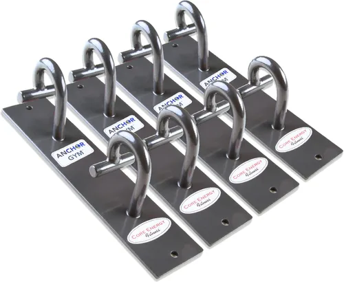 Vista 9 de Anchor Gym Anclaje de montaje en pared para entrenamiento – Estación de ejercicio de anclaje de entrenamiento para correas de peso corporal, bandas