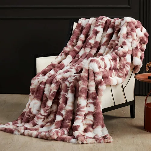 Vista 11 de SAPHREAS Manta de piel sintética para sofá, manta mullida de burbujas para sofá, cama, sala de estar, decoración, regalo suave y acogedor