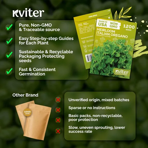 Vista 51 de KVITER 700 semillas de bálsamo de limón para plantar (Melissa Officinalis) - Semillas de hierbas medicinales orgánicas y tradicionales - Cultivar