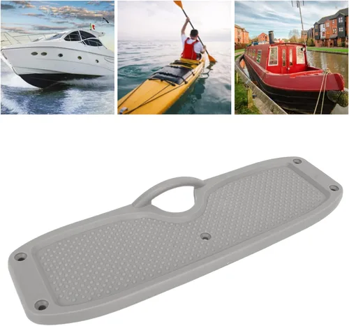 Vista 9 de Placa de popa de montaje en motor, soporte de motor de montaje fuera de borda, ligero y ampliamente utilizado PVC resistente para goma Dinghy (gris)