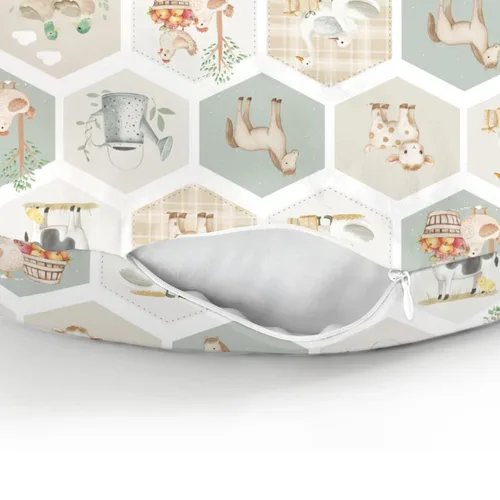 Vista 9 de Boho Farm Life - Fundas de almohada de lactancia para niños y niñas, tractor, granero, prado, funda de almohada de lactancia para almohadas