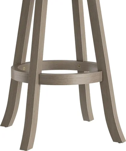 Vista 6 de Hillsdale Arborwood Wood Bar Height Swivel Stool, Aged Greige