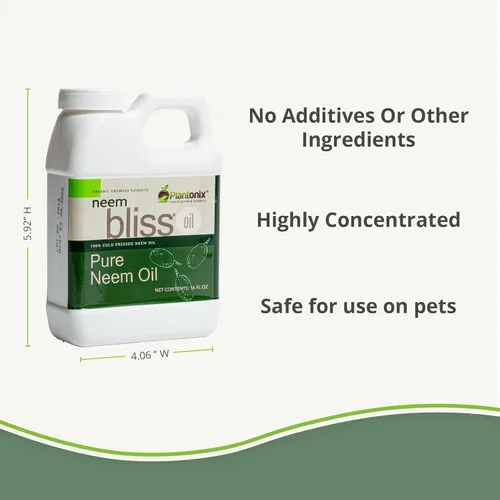 Vista 4 de Neem Bliss (8 onzas líquidas) - Concentrado de aceite de neem puro - Aceite de neem 100% prensado en frío - Concentrado de aceite de neem totalmente