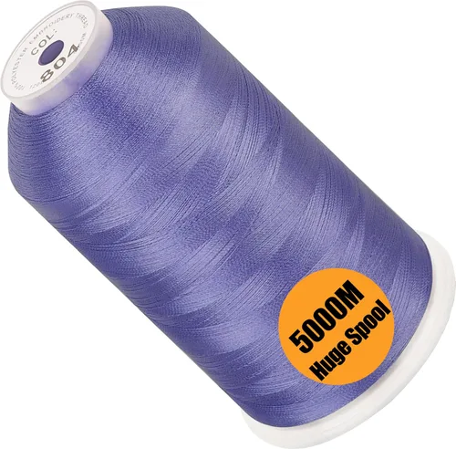 Vista 61 de New brothread - Bobina única de 5000 m de hilo de poliéster para máquina de bordar 40WT para máquinas comerciales y domésticas - Marigold