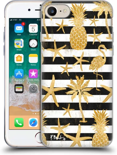 Vista 239 de Head Case Designs Funda de gel suave con licencia oficial de Paul Brent Agate Mermaid Coastal compatible con Apple iPhone 7 Plus/iPhone 8 Plus