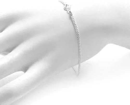 Vista 2 de ARGENTO REALE Auténtica plata de ley 925 de 0.059 in, 0.079 in, 0.118 in, 0.157 in, collar de cadena cubana para mujer 16-30