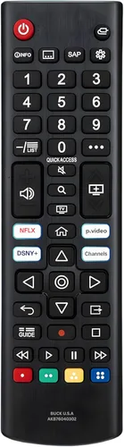 Vista 11 de AKB75375604 Reemplazo de control remoto LG TV para Smart TV, control remoto de fácil configuración, accesos directos de transmisión, funciona