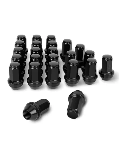 Vista 17 de Dynofit Tuercas de llanta OEM de 14 x 2 para F150 2000-2014, tuercas sintonizadoras de acero de fábrica de una sola pieza compatibles con Ford