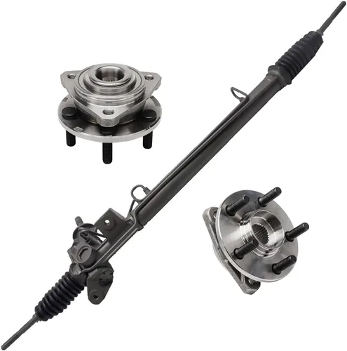 Vista 262 de Detroit Axle - Kit de 4 piezas de manguetas de dirección para Honda Civic 2006-2011, 2 manguetas de dirección delanteras y bujes de ruedas