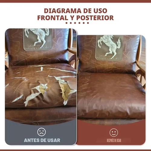 Vista 7 de Kit de cinta para reparación de cuero, parche autoadhesivo para muebles, sofá, asientos de automóvil, silla de oficina, kit de reparación de vinilo