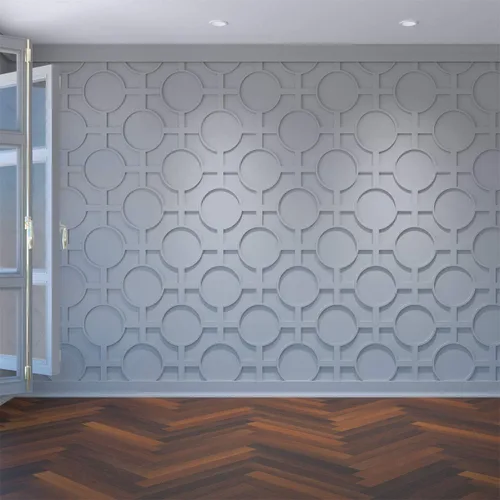 Vista 23 de Ekena Millwork WALW08X08X0375CHFRO Chesterfield Paneles de pared decorativos de 3/8 pulgadas en T, 13 3/8 pulgadas de ancho x 7 3/8 pulgadas