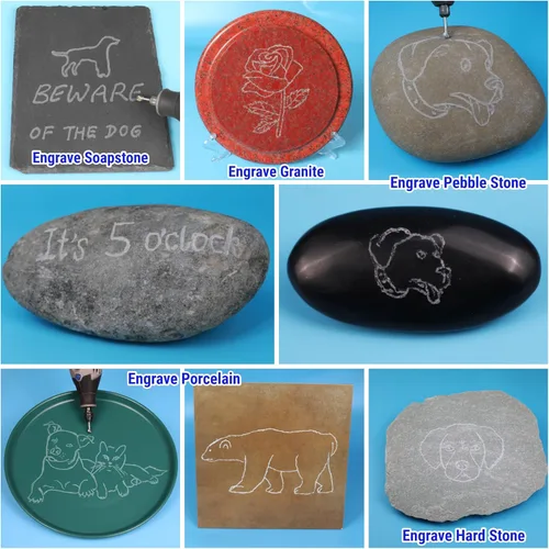 Vista 3 de Sworker Juego de 10 Fresas de Carburo con Vástago de 1/8" Compatible con Brocas Dremel Milwaukee Kit de Accesorios para Herramientas Rotativas Lima