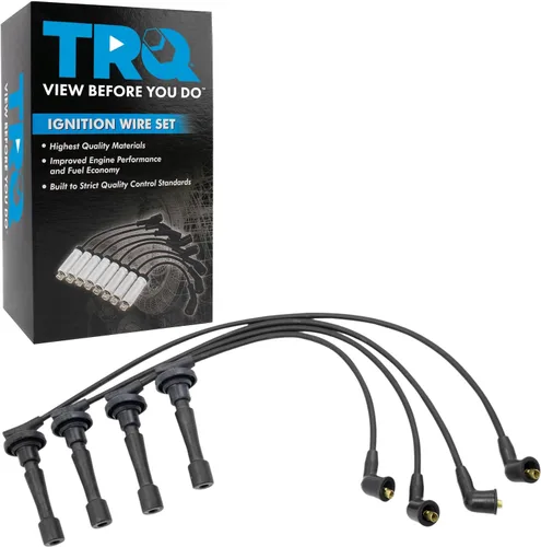 Vista 142 de TRQ Juego de cables de bujía de encendido del motor compatible con Hyundai Tucson Kia Sportage 2.7L Nrew