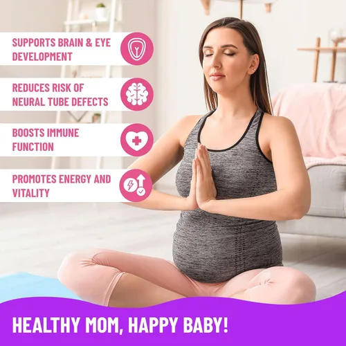 Vista 5 de Vitaminas Prenatales de Mama's Select para Mujeres – Libres de Alérgenos, Amigables con MTHFR, Ácido Fólico Metilado y Vitaminas B, Fáciles