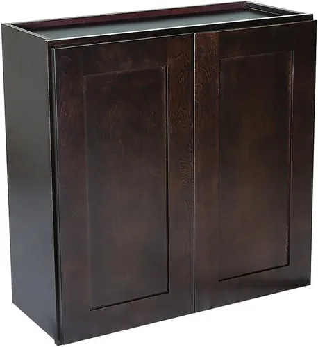 Vista 15 de Brookings Shaker - Gabinete de cocina de pared no ensamblado W2730, 27"" x 12"" x 30"", pintado en blanco con Sherwin Williams®, madera maciza