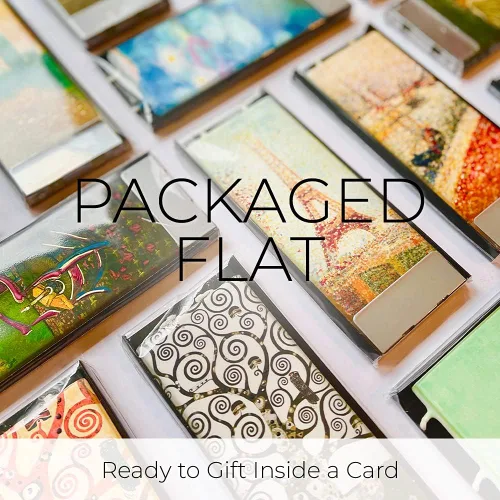 Vista 7 de FLATYZ Vela plana hecha a mano, murciélagos de Halloween, velas de otoño, velas decorativas pintadas a mano, sin perfume, vela de 2 mechas