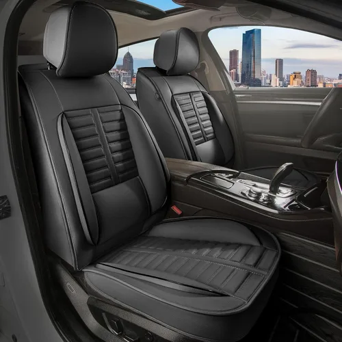 Vista 38 de Juego completo de fundas de asiento de automóvil para Ford Explorer 2004-2023, 2024 y 2025, juego completo de fundas de asiento de cuero con soporte