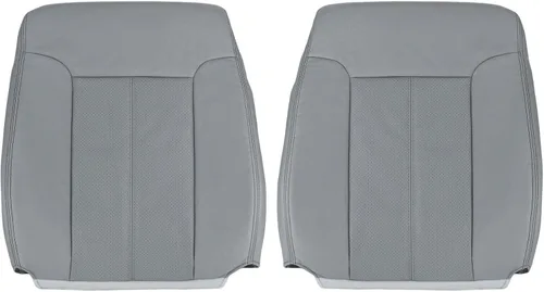 Fundas de cuero para Ford F250 F350 Lariat para conductor y pasajero 2013 2014, color gris
