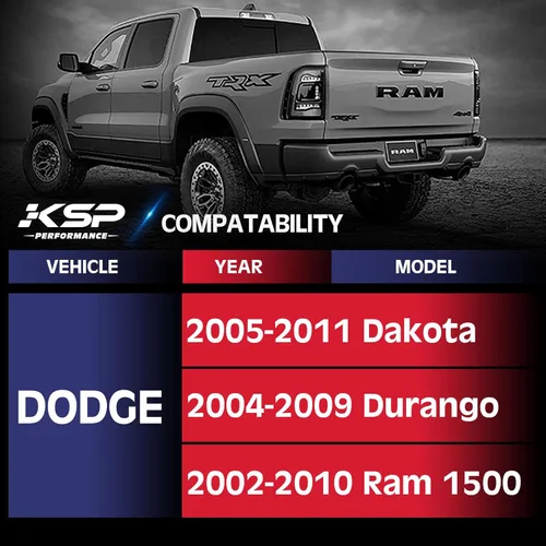 Vista 3 de KSP 1.5 pulgadas Ram 1500 Espaciadores de rueda, 4 piezas 2002-2010 Dodge Ram 1500 Espaciador de llanta forjado con perno 9/16-18 3.063 in