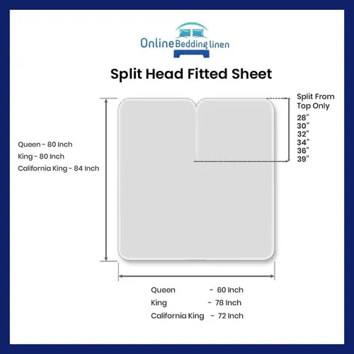 Vista 7 de Flex Top - Cama King de 800 hilos, 100% algodón egipcio, bolsillo profundo de 18 pulgadas, sábanas King divididas para dormir con número de cama