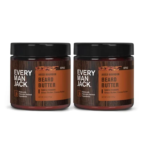 Vista 10 de Every Man Jack Mantequilla para Barba - Fragancia de Bourbon Añejo - Hidrata y Estiliza Barbas Secas y Rebeldes Mientras Alivia la Picazón