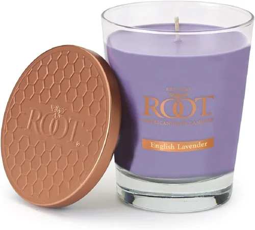 Vista 15 de Root Candles Velas perfumadas de cera de abeja Veriglass Premium, hechas a mano, mezcla de cera de abeja en panal, tamaño grande, vainilla francesa
